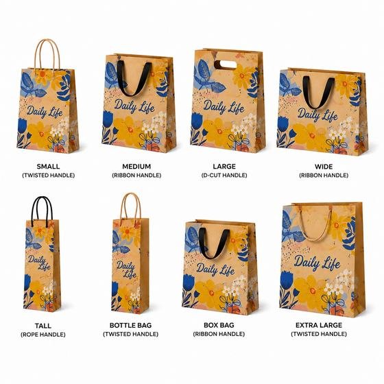 Kraft paper bag manufactured by Green Bionest LLP